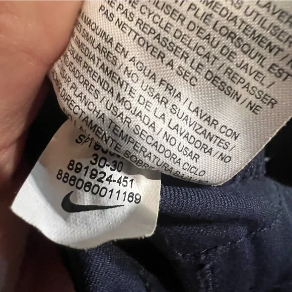 Nike Golf 5 Pocket Slim Flex Pant Men’s Navy Blue Pants Athletic Dri Fit 30 x 30 - Picture 6 of 8